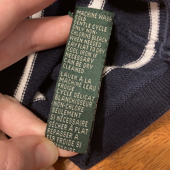 Lauren Ralph Lauren Womens Size 3X Plus Size Pullover Sweater Striped Navy White - Picture 7 of 11